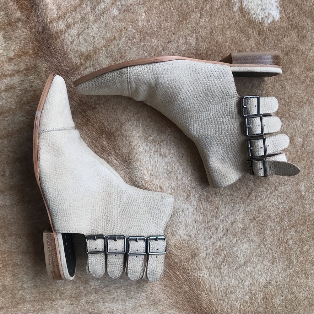 Matisse booties with heel cut out. Worn once!